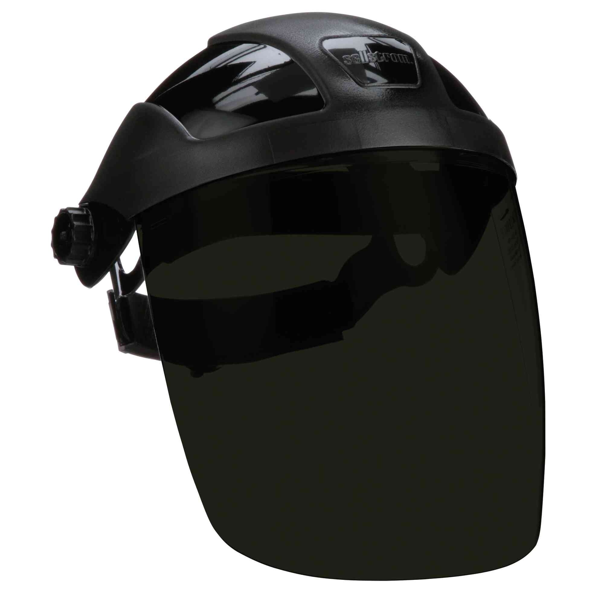 Sellstrom® - Face Shield - DP4 Series - 9" x 12.125" x 0.060" Window - Shade 3 IR - Universal Hard Hat Slot Adaptor Headgear - Model # S32032